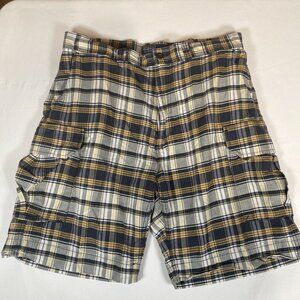 Polo by Ralph Lauren Plaid 36 Cotton Brown Shorts